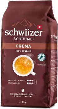 Schwiizer Schüümli Crema ganze Bohne (1kg)