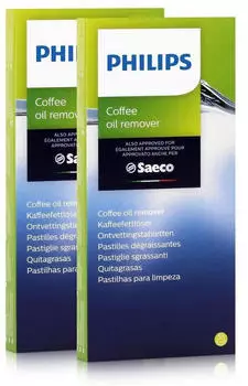 Saeco Kaffeefettlöser-Tabletten CA6704/10 2er Pack Saeco Kaffeefettlöser-Tabletten CA6704/10 2er Pack