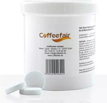 Coffeefair Reinigungstabletten 100 x 2g universal Reinigungstabs Coffeefair Reinigungstabletten 100 x 2g universal Reinigungstabs