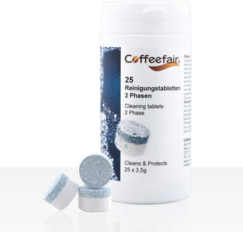 Coffeefair Reinigungstabletten 2-Phasen 18 Stück 25 x 3,5g, Reinigungs-Tabs