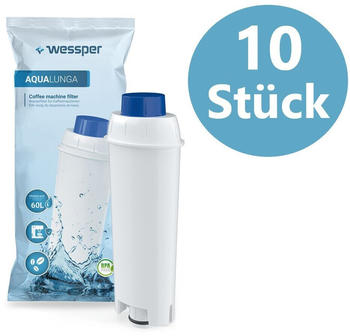 Wessper 10x Wasserfilter kompatibel mit DeLonghi ECAM Series Baugleich zu DLSC002