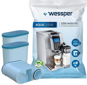 Wessper 3x Wasserfilter kartusche für Philips EP1220/00 kompatibel mit Philips AquaClean CA6903/10 CA6903/22 CA6903 Kalkfilter
