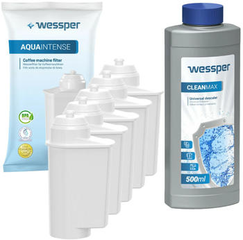 Wessper 5x Wasserfilter für Siemens EQ Series ersetzt Brita Intenza 500ml Entkalker