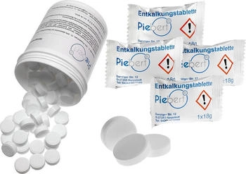 Piebert 120 Reinigungstabletten + 30 Entkalkungstabletten für Kaffeevollautomaten (9055)