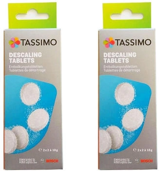 Bosch 2er Pack TCZ6004 Entkalkungstabletten für alle Tassimo Kaffeautomaten (2xTCZ6004)