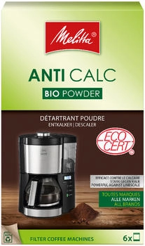Melitta Entkalker Anti Calc Bio Pulver für Filterkaffeemaschinen (6 x 20 g) (4006508217731)