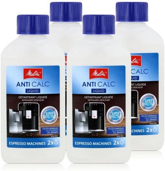 Melitta 4x Anti Calc Flüssigentkalker Espresso Machines 250ml (4000239)