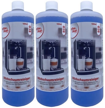 JaPeBi 3x 1L Milchschaumreiniger Coffee&Clean by ECO Rundflasche incl. Dosierhilfe (1006002-03)