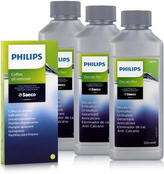 Saeco Reinigungs / Pflege Set von für Kaffeevollautomaten Kaffeeautomaten(M 3 Flasche ) (SA0036)