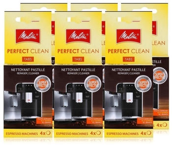 Melitta Perfect Clean Espresso Machines ReinigungsTabs 4x1,8g (6er Pac Reinigungstabletten