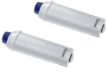 vhbw 2x Wasserfilter kompatibel mit DeLonghi ECAM 21.210.W ECAM 21.210.B ECAM 21.117.B Weiß