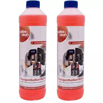 JaPeBi 2X 1 Liter Flüssigentkalker-Konzentrat mit Farbindikator und Korrosionsschutz für alle Kaffeevollautomaten uva Haushaltsgeräte (1004555-02)