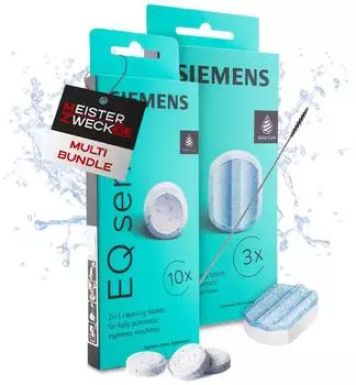 Siemens 10x Reinigungstabletten & 3x Entkalkungstabletten (MZ4U_P11+)