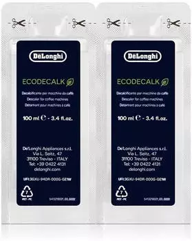 De'Longhi 3x Entkalker EcoDecalk Mini Power Plus mit Reinigungsbürste für Kaffeevollautomaten