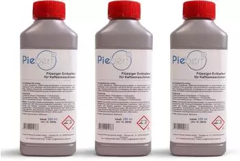 Piebert 3x 250ml Flüssigentkalker 28649 kompatibel mit Philips Saeco DeLonghi Kaffeevollautomaten