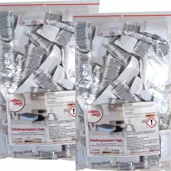 JaPeBi 100 Entkalkungstabletten 3-lagig 16g für Kaffeevollautomaten von Bosch DeLonghi Jura (1004012-03)