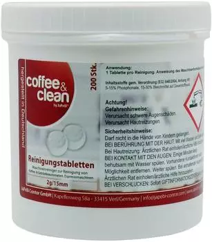 JaPeBi Reinigungstabletten Kaffeefettlösetabletten 200x 2g Ø 15mm (1005200-1)