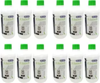 De'Longhi 12er Pack DeLonghi Entkalker EcoDecalk für Kaffevollautomaten DLSC500 / 8004399329492 - 500ml