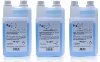Piebert 3x Milchschaumreiniger für Kaffeevollautomaten 1000ml Reinigungskonzentrat