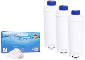Seltino Spitze Clean Kit für DeLonghi Kaffeemaschine: 3 x Spitze Ellipse Filter