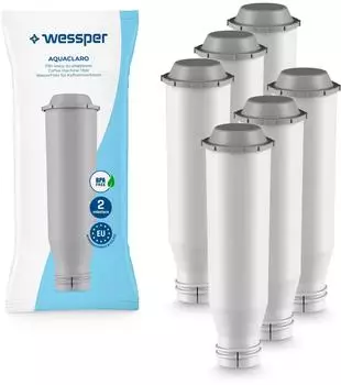 Wessper Wasserfilter kompatibel mit Krups F088 F 088 (6er Pack) (6X_WES043)