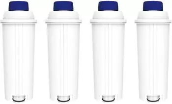 Comedes 4er Set Wasserfilter einsetzbar statt DELONGHI DLS C002 5513292811 (PT94586BU4)