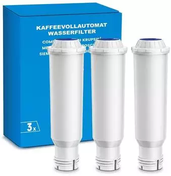 LuxusKollektion Kaffeemaschinen-Wasserfilter Ersatz für Krups F088 Melitta Nivona 3 Stück