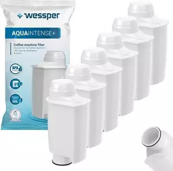 Wessper AQUAINTENSE+ Wasserfilter f&uuml;r Espressomaschinen Ersatz f&uuml;r Saeco CA6702 (WES083-6)