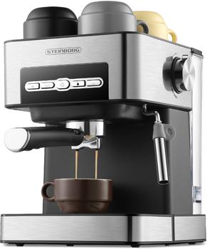 Steinborg Espressomaschine SB-6040 Edelstahl Design