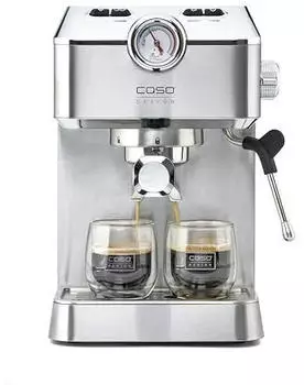 Caso Espresso Gourmet Siebträgermaschine Edelstahl Caso Espresso Gourmet Siebträgermaschine Edelstahl