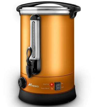 Tresko Glühweinkocher kupfer 6,8L / 1500W Einkochautomat aus Edelstahl