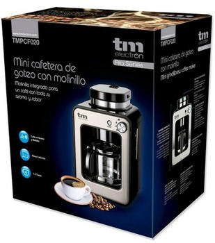 TM Electron Mini-Kaffeemaschine mit Kaffeemühle TMPCF020S