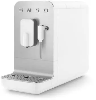 Smeg BCC12WHMEU Kaffeevollautomat 50's Retro Style Matt weiß – Smeg BCC12WHMEU im 50's Design