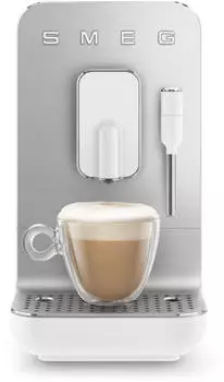Smeg BCC12WHMEU Kaffeevollautomat 50's Retro Style Matt weiß – Vielfältige Kaffeespezialitäten auf Knopfdruck