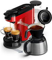 Philips - 1 Bar 1450 W Rote Pad-kaffeemaschine Hd6592.85
