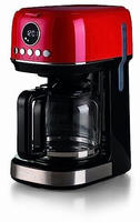 Ariete Filterkaffeemaschine "1396R Moderna rot,1,5 L mit Timer, Programmwahl und