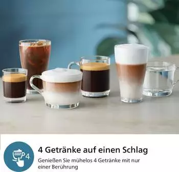 Philips Series 2300 EP2330/10 Mattschwarz – Vielfältige Kaffeespezialitäten auf Knopfdruck