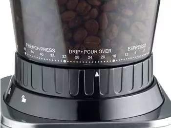 Caso Coffee Grinder Barista Chef Inox – Hochwertiges Kegelmahlwerk für gleichmäßiges Mahlen