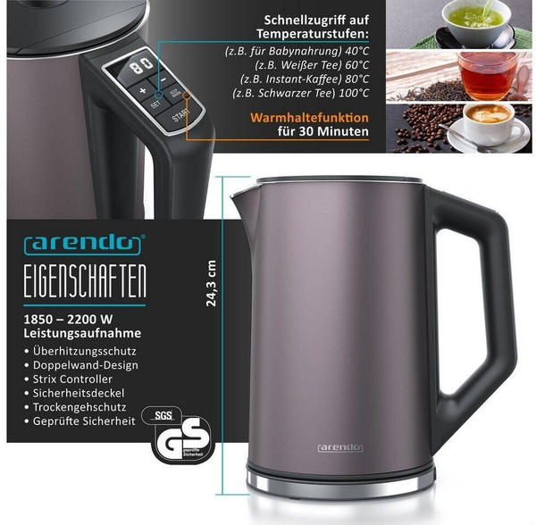 Arendo Frühstücks Set 2-teilig 306085