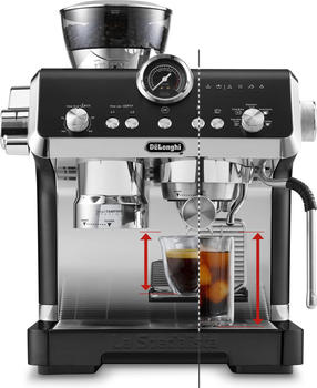 De'Longhi EC9555.BK – De'Longhi EC9555.BK – Siebträgermaschine mit integriertem Mahlwerk