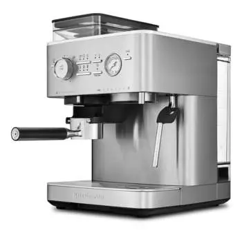 KitchenAid halbautomatische Espressomaschine 5KES6551ESX Gebürstetes Metall – KitchenAid halbautomatische Espressomaschine 5KES6551ESX Gebürstetes Metall: Eleganz und Funktionalität