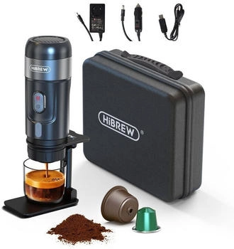 Hibrew H4A Portable Coffe Machine Travel Set Black