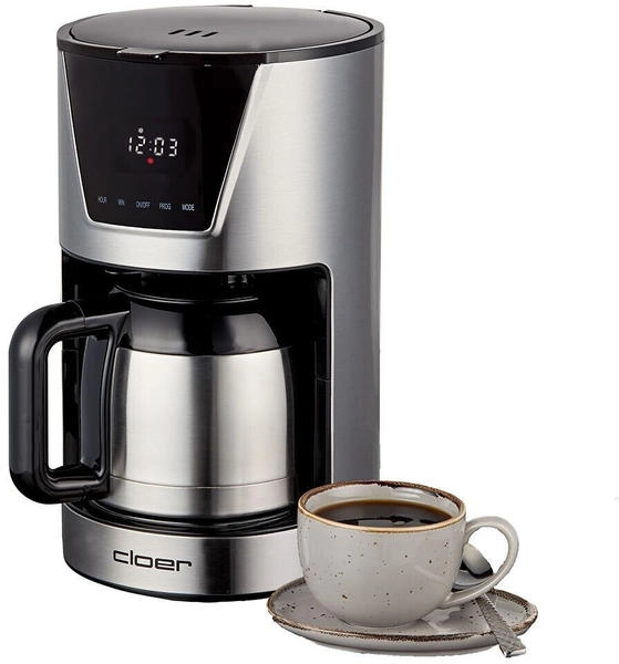 Cloer 5258 Filterkaffeemaschine für 10 Tassen Edelstahl