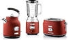 Westinghouse Retro Früstücksset kurze Schlitze Toaster, Wasserkocher 1,7L , Standmixer 1,5L Rot (WES08)