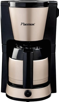 Bestron Filter-Kaffeemaschine 8 Tassen Hellbeige