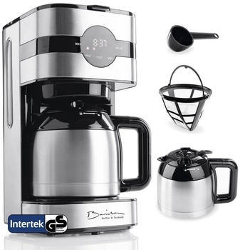 Barista Filterkaffeemaschine LED-Display 900W Silber