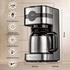 Barista Filterkaffeemaschine LED-Display 900W Silber
