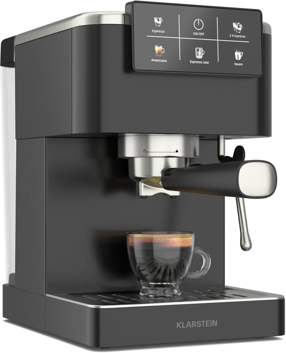 Klarstein SteelPresso Touch Siebträgermaschine – 20-Bar, 1350 W