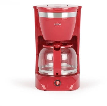 LIVOO Filter coffee maker 12 cups DOD163RC red