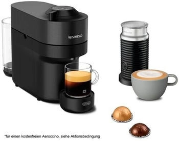 De'Longhi Vertuo Pop ENV90 ENV90.B Black + Aeroccino Milchschäumer